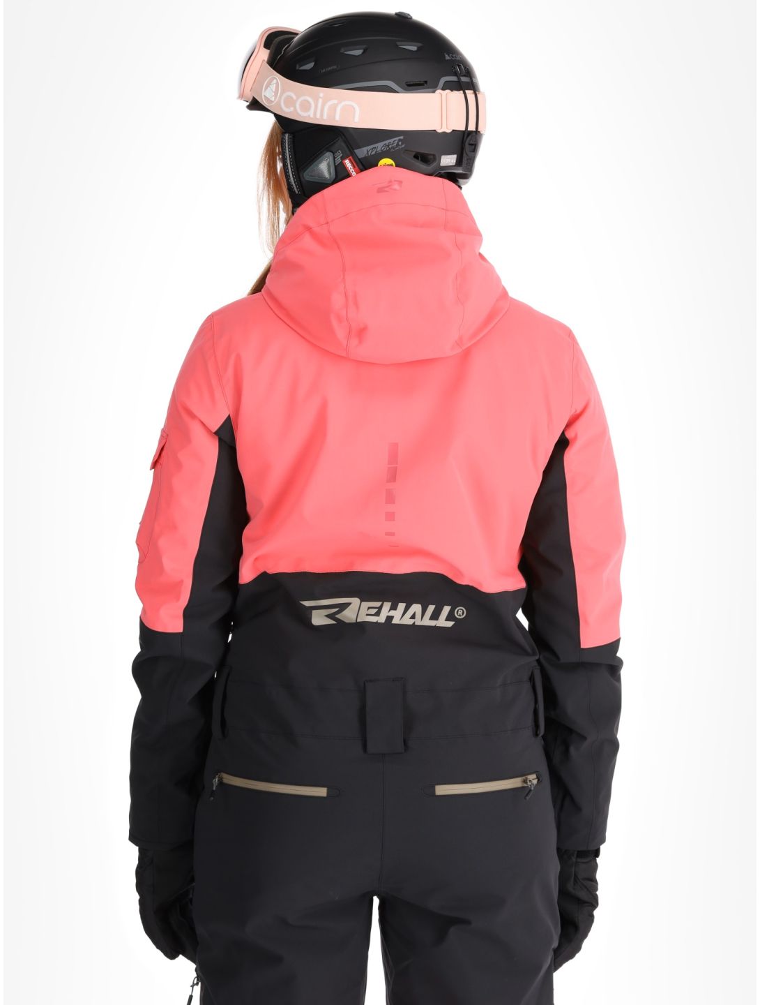 Rehall, Tyger-R DA Ski-overall dames Calypso Coral Roze, Zwart 