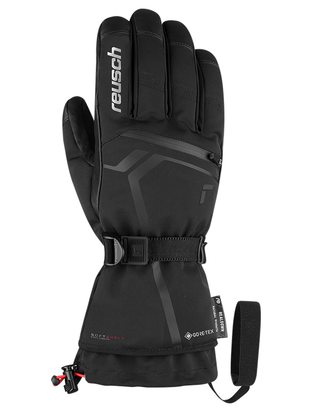 Reusch, Down Spirit GTX skihandschoenen heren Black / Silver zilver, zwart 