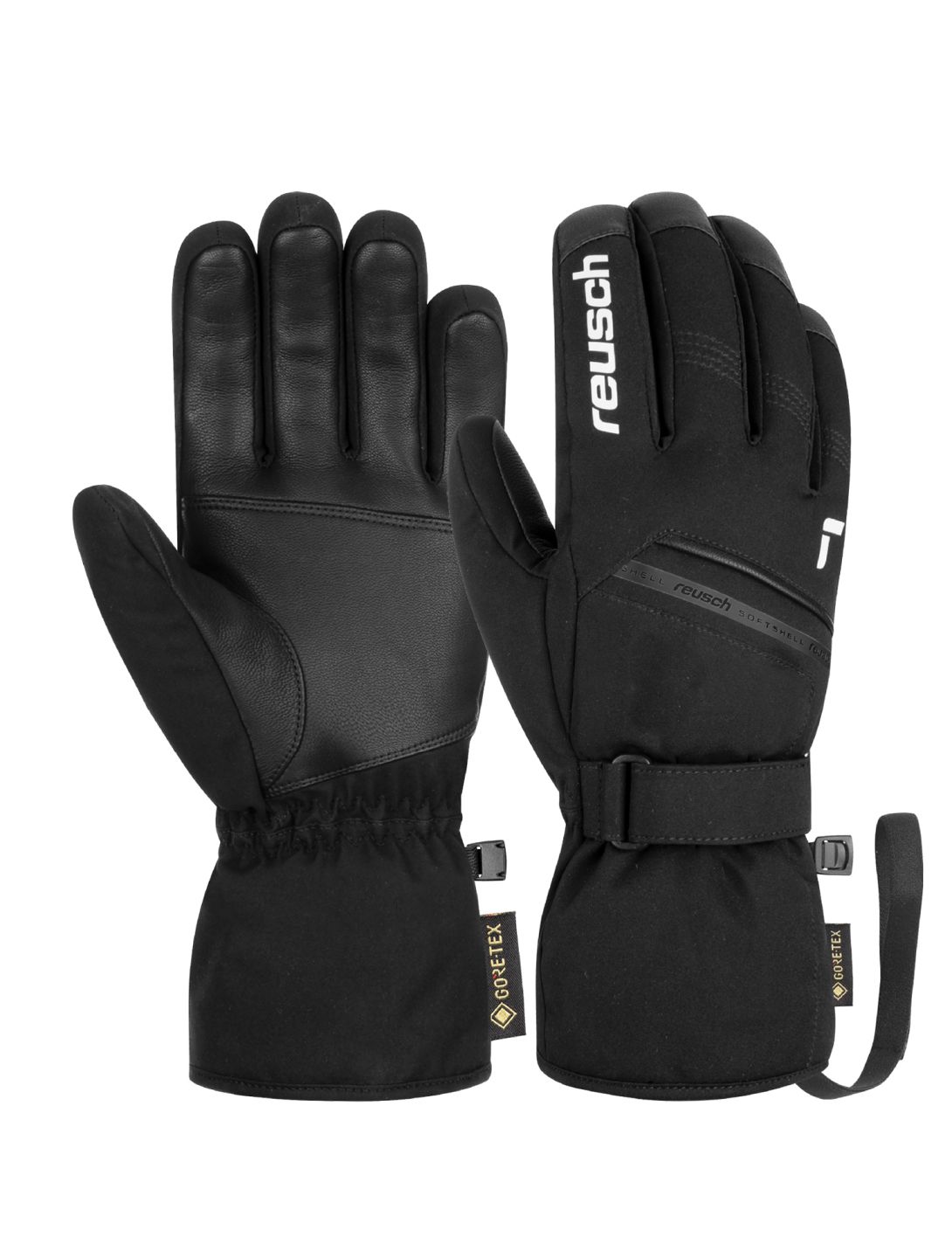 Reusch, Reusch Morris GORE-TEX skihandschoenen heren Black / White wit, zwart 