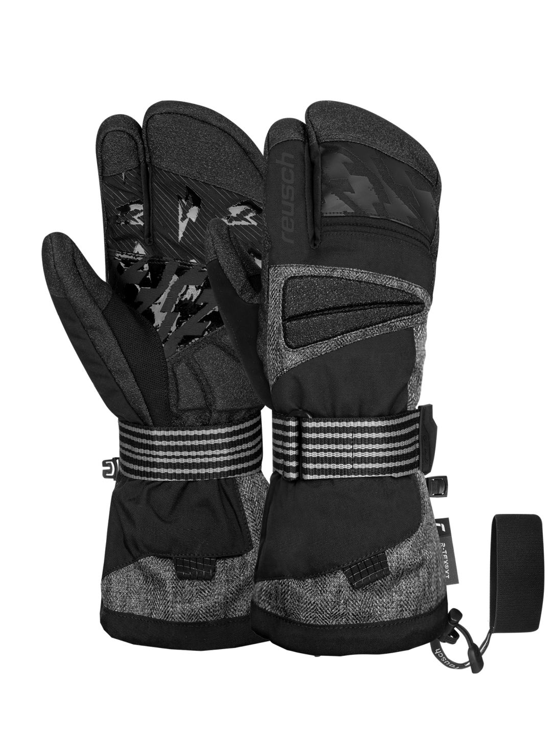 Reusch, Reusch Sweeber III R-TEX® XT Lobster skihandschoenen heren Black / Black Melange zwart 