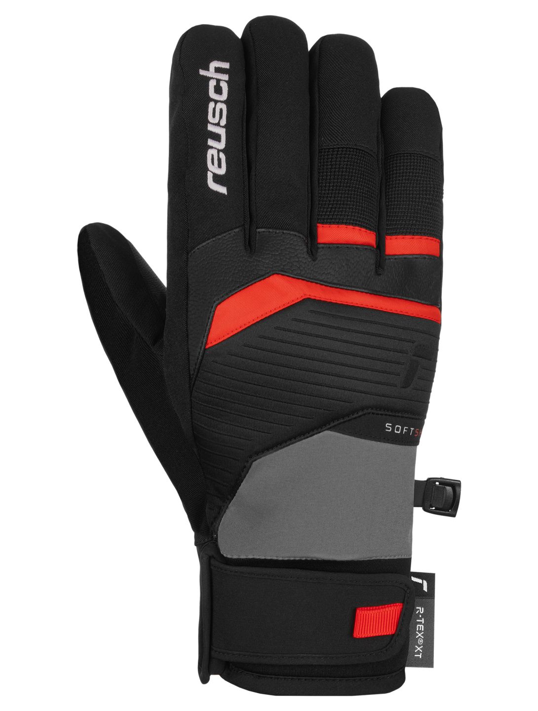 Reusch, Reusch Venom R-TEX® XT skihandschoenen heren Steel Gray / Fire Red grijs, rood 