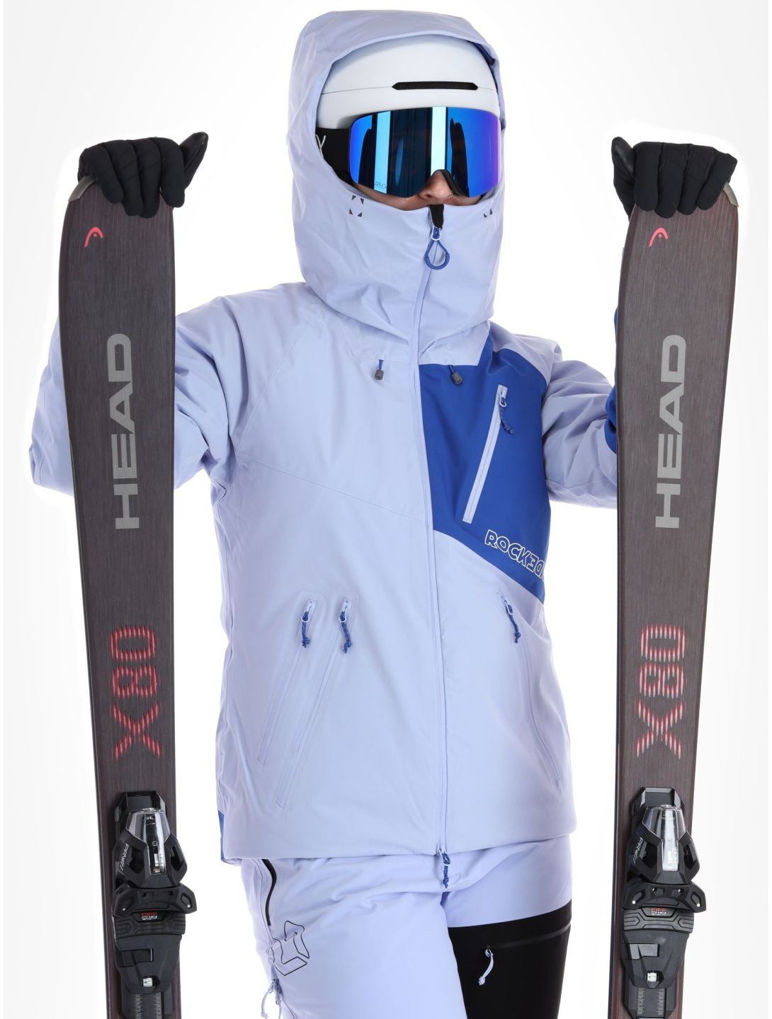 Rock Experience, Aiguille ski-jas dames Baby lavender / Surf the Web blauw, paars 