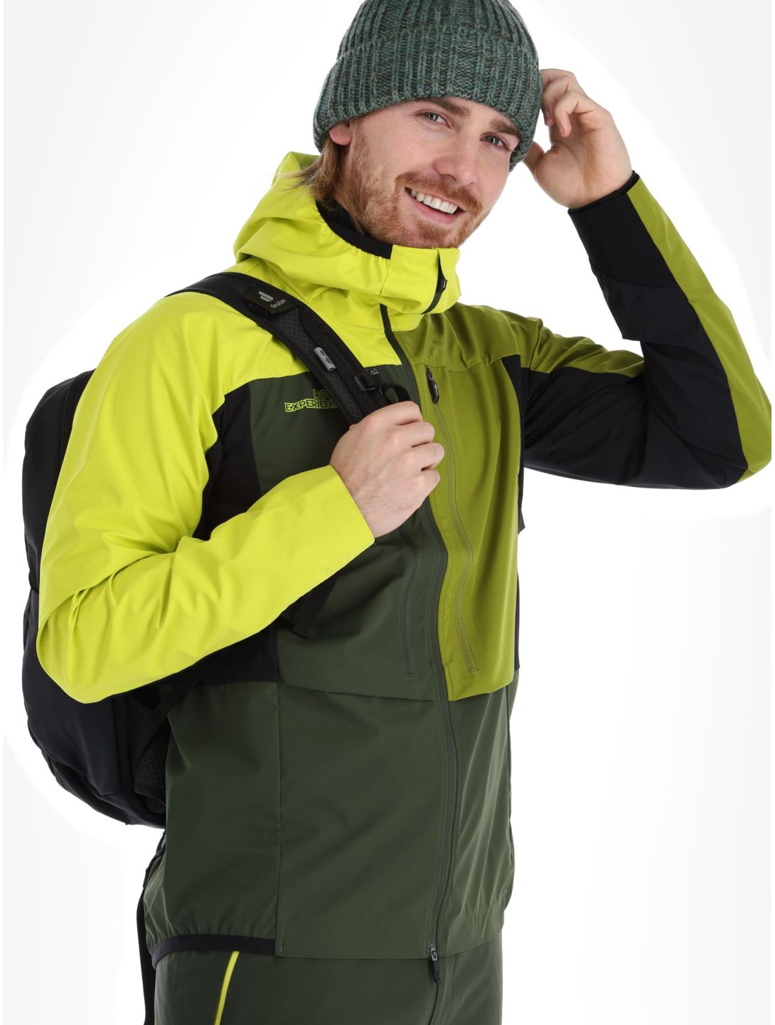 Rock Experience, Inuit Tech AC Softshell jas heren Kombu Green / Sulphur / Cardam Seed Grijs, Groen 