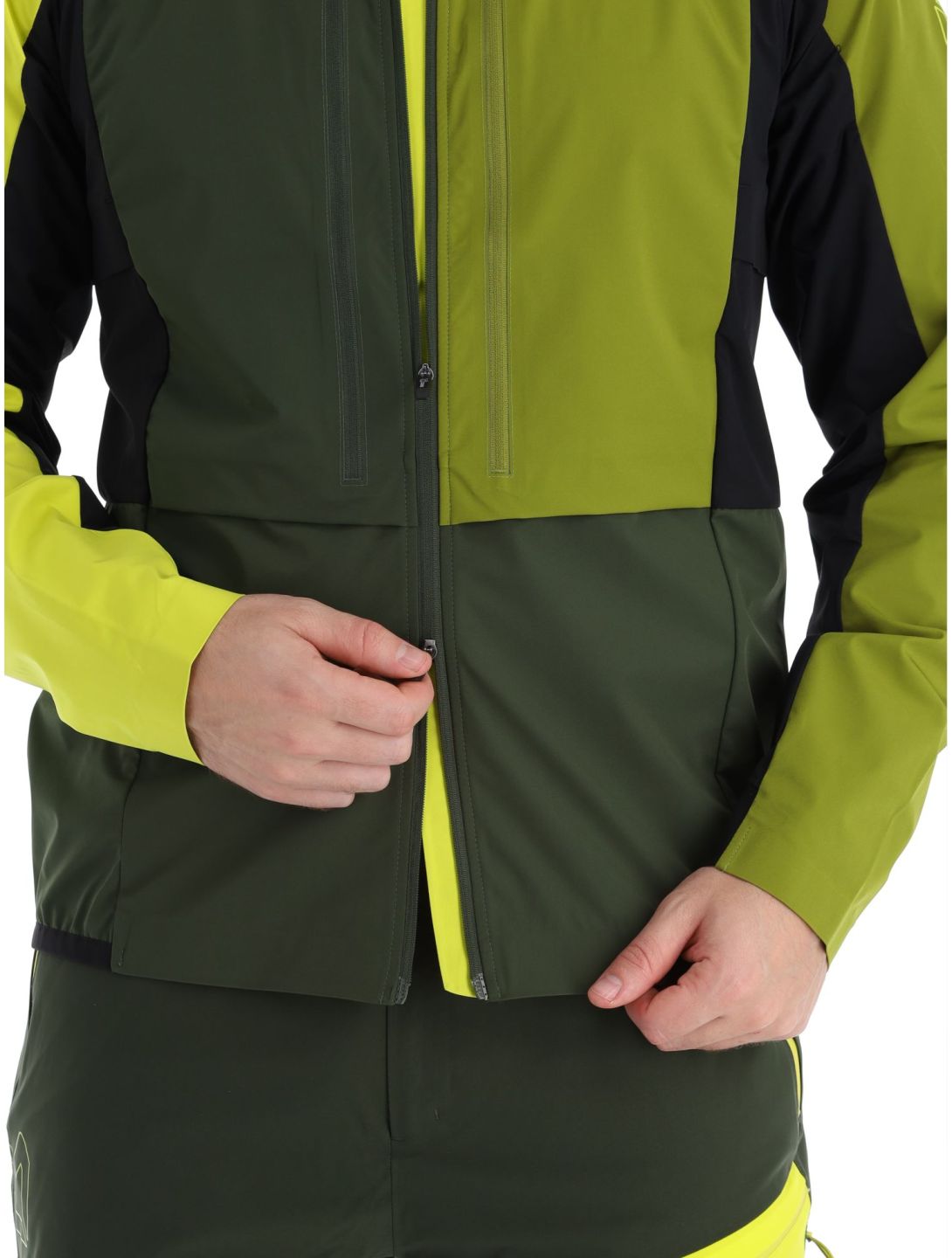 Rock Experience, Inuit Tech AC Softshell jas heren Kombu Green / Sulphur / Cardam Seed Grijs, Groen 