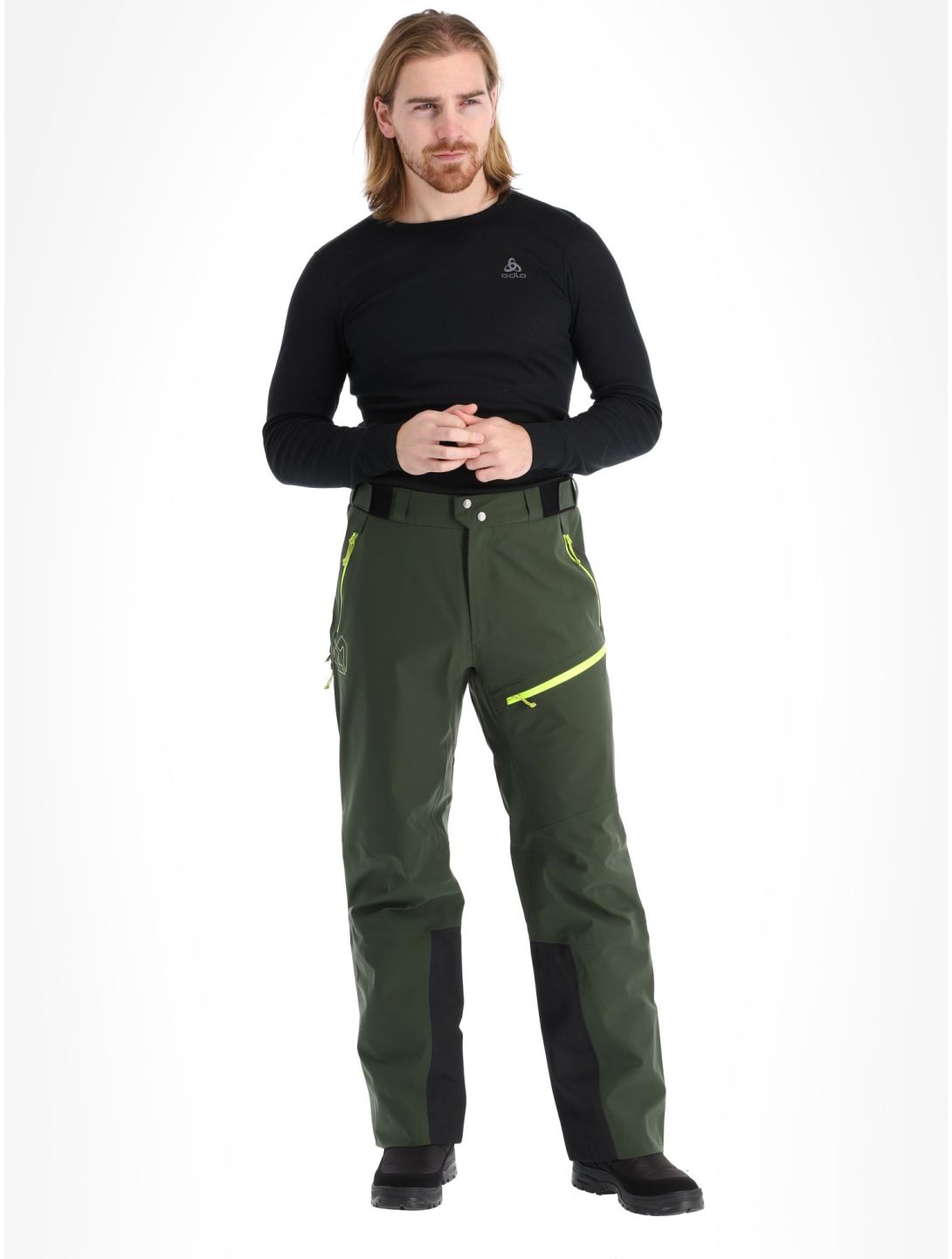 Rock Experience, Rockmantic skibroek heren Kombu Green / Safety Yellow geel, groen 