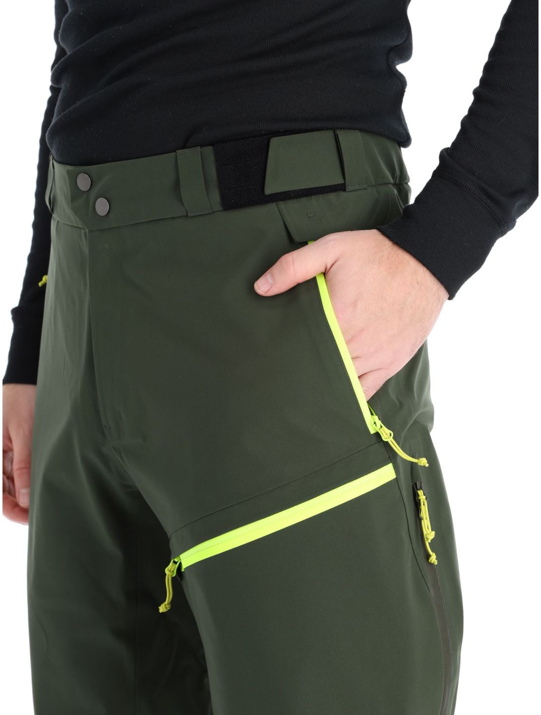 Rock Experience, Rockmantic skibroek heren Kombu Green / Safety Yellow geel, groen 