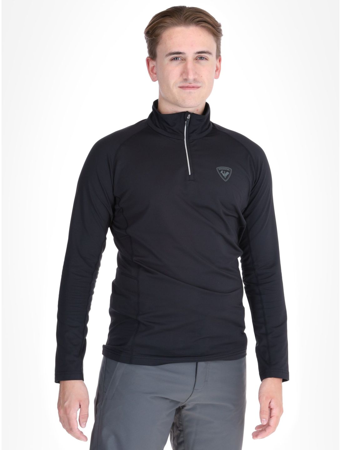 Rossignol, Classique 1/2 Zip GA Ski pully heren Black Zwart 