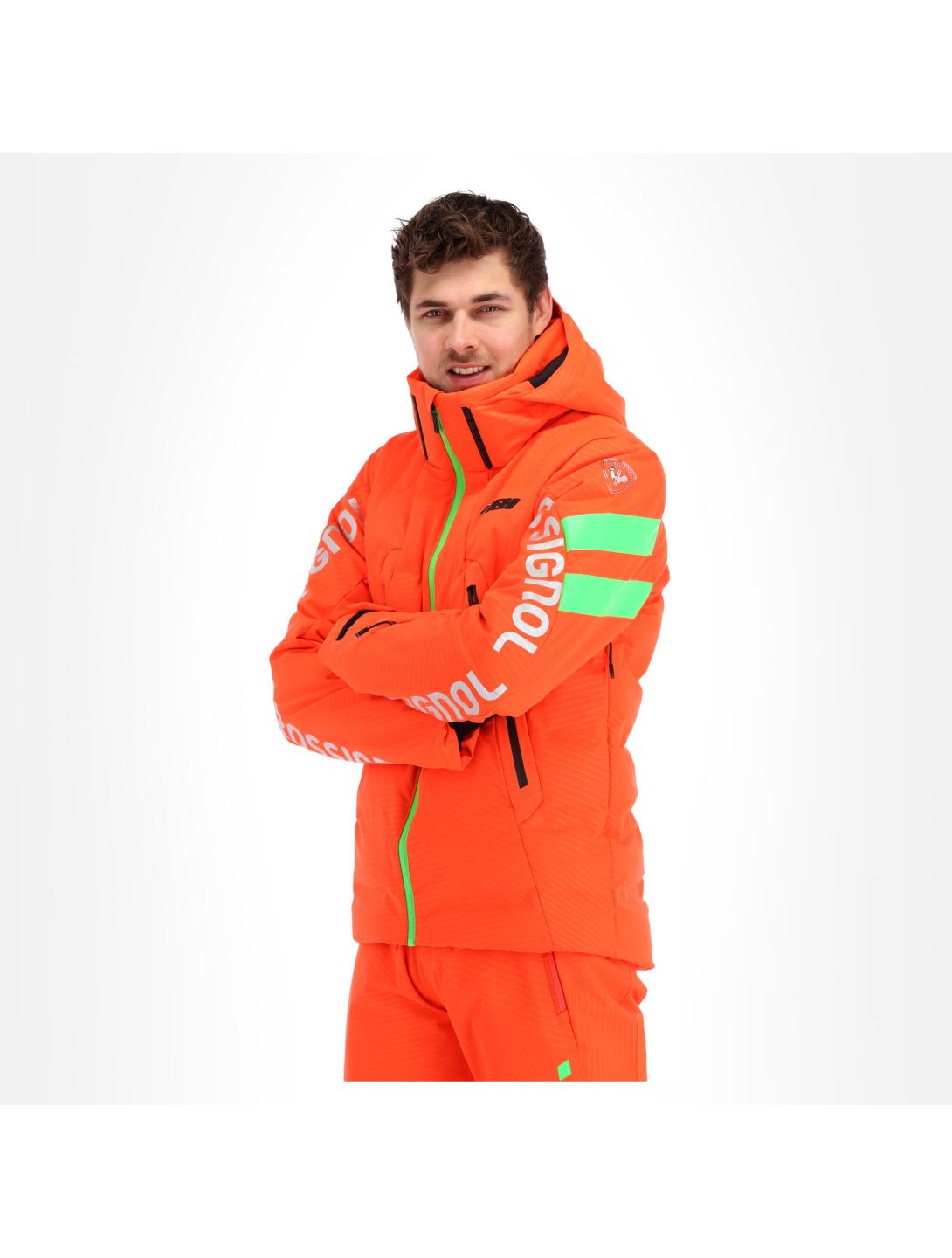 Rossignol, Hero Depart Jkt ski-jas heren neon rood 