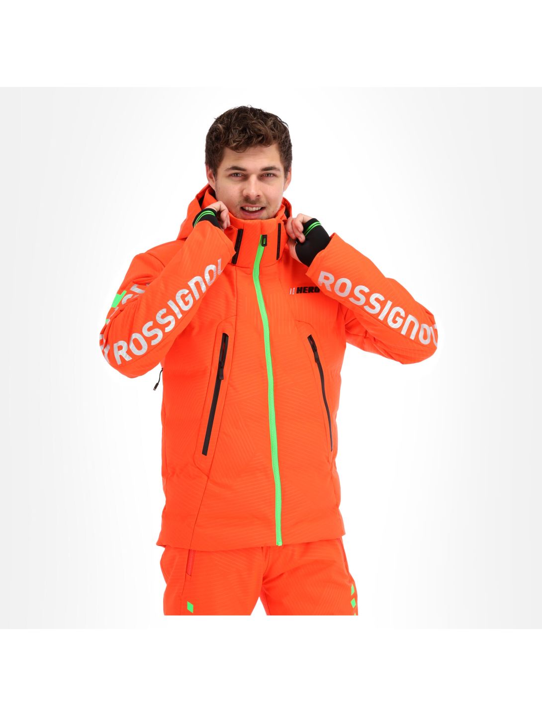 Rossignol, Hero Depart Jkt ski-jas heren neon rood 