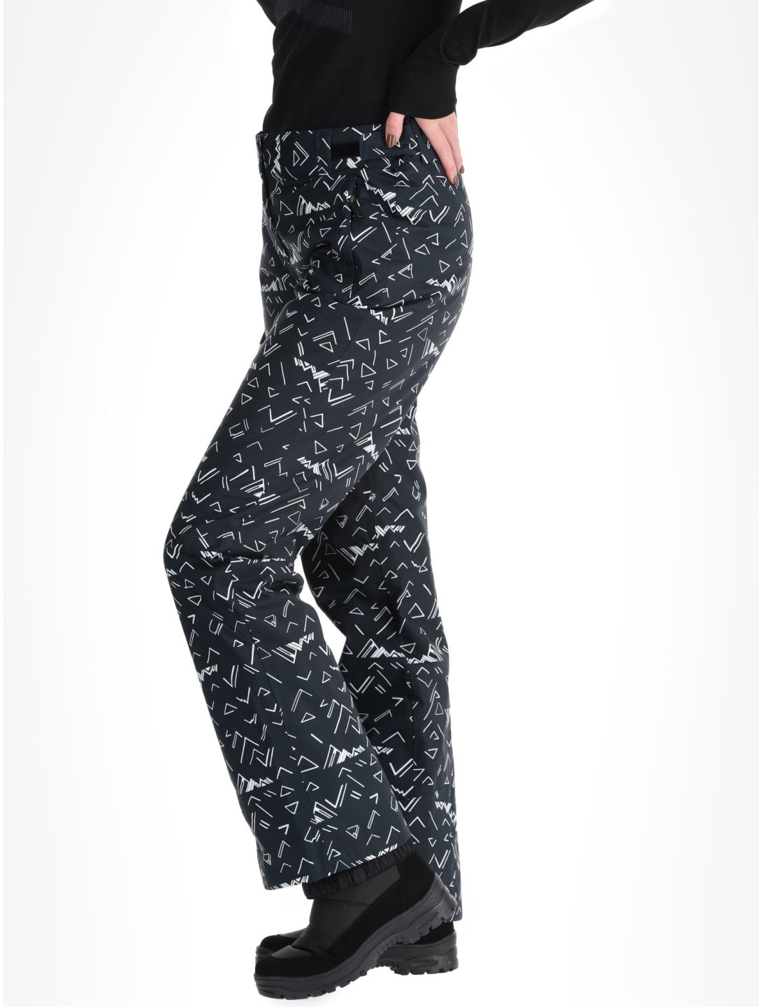 Rossignol, W Staci Print BA Skibroek Gevoerd dames Black Zwart 