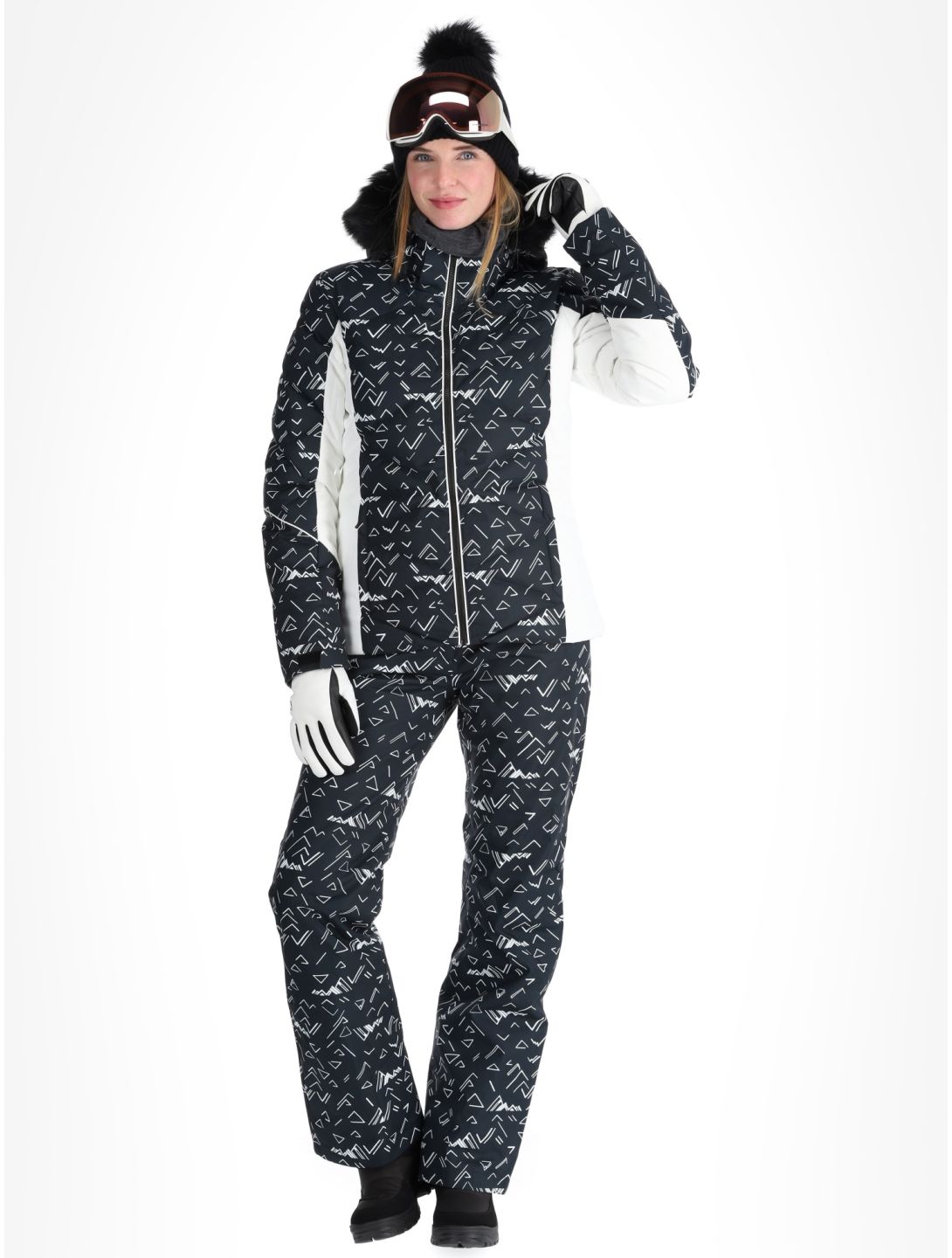 Rossignol, W Staci Print Puffy AA Jas gevoerd dames Black Zwart 