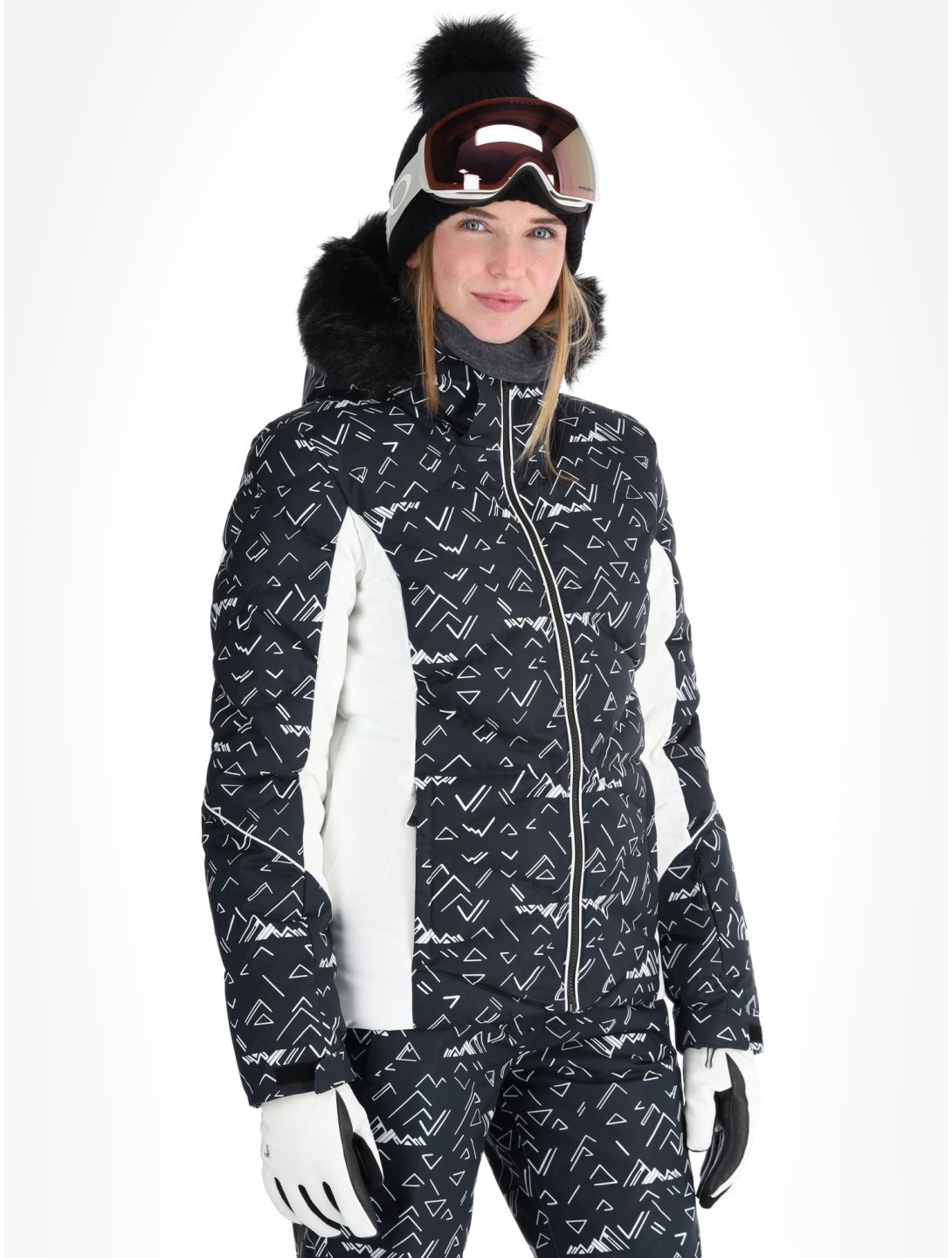 Rossignol, W Staci Print Puffy AA Jas gevoerd dames Black Zwart 