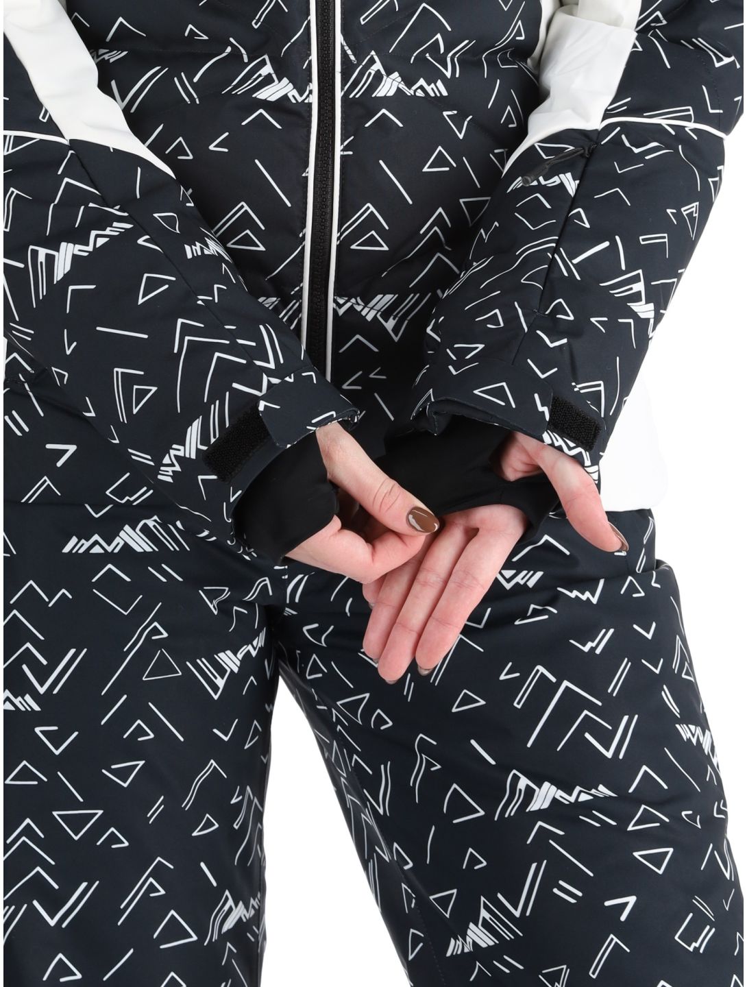 Rossignol, W Staci Print Puffy AA Jas gevoerd dames Black Zwart 