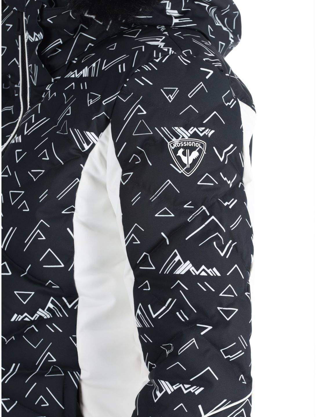 Rossignol, W Staci Print Puffy AA Jas gevoerd dames Black Zwart 