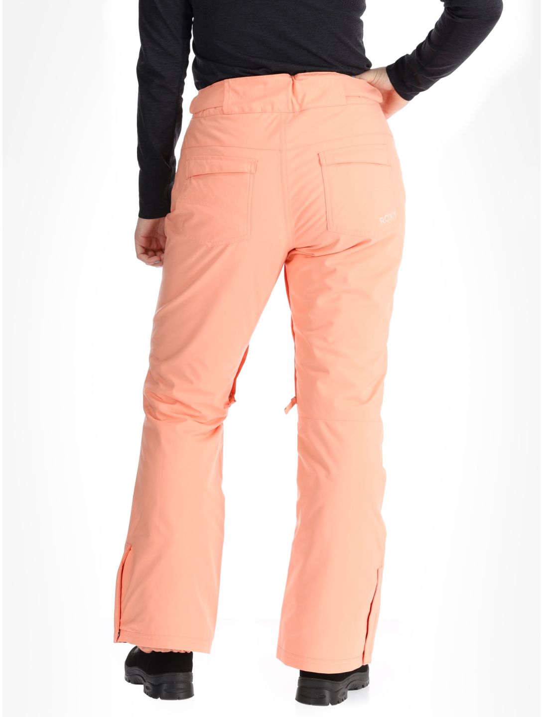 Roxy, Backyard BA Skibroek Gevoerd dames Peach Pink Roze 