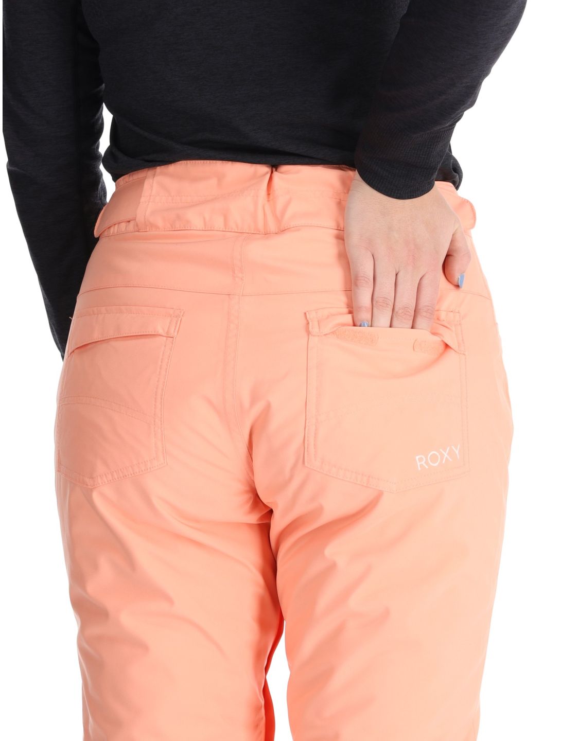 Roxy, Backyard BA Skibroek Gevoerd dames Peach Pink Roze 