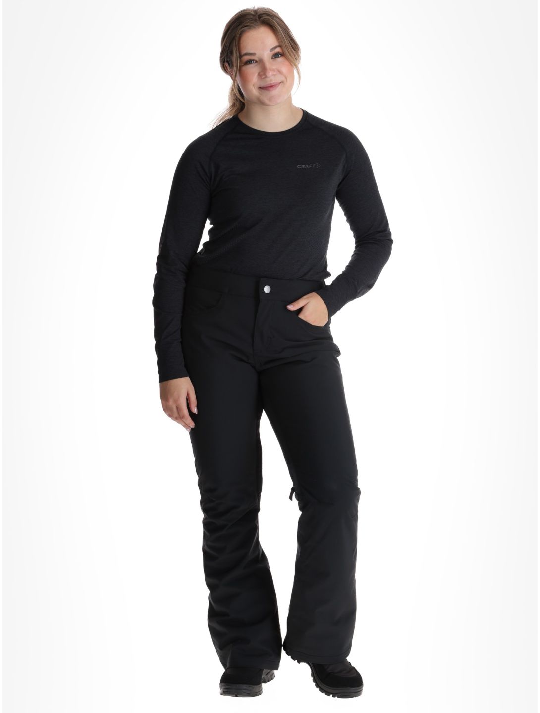 Roxy, Backyard BA Skibroek Gevoerd dames True Black Zwart 