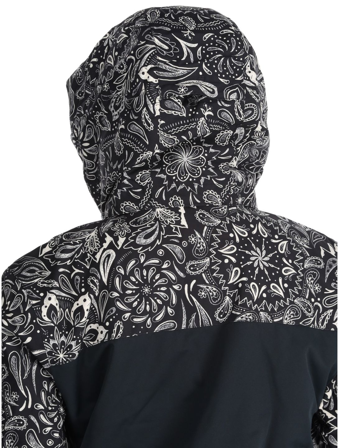 Roxy, Jetty Bloc AA Jas gevoerd dames True Black Bandanas Wit, Zwart 