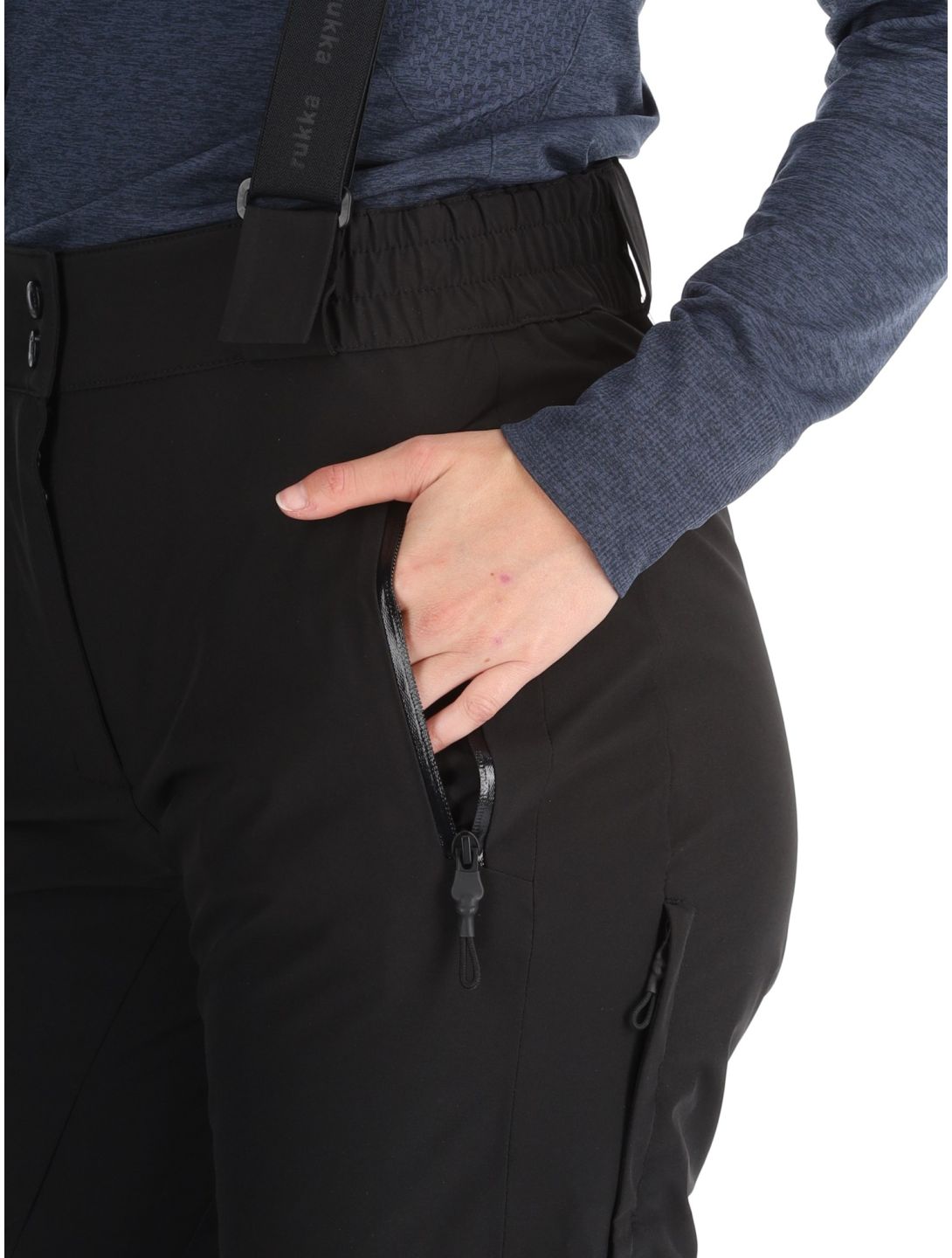 Rukka, Saxby skibroek dames Basic Black zwart 