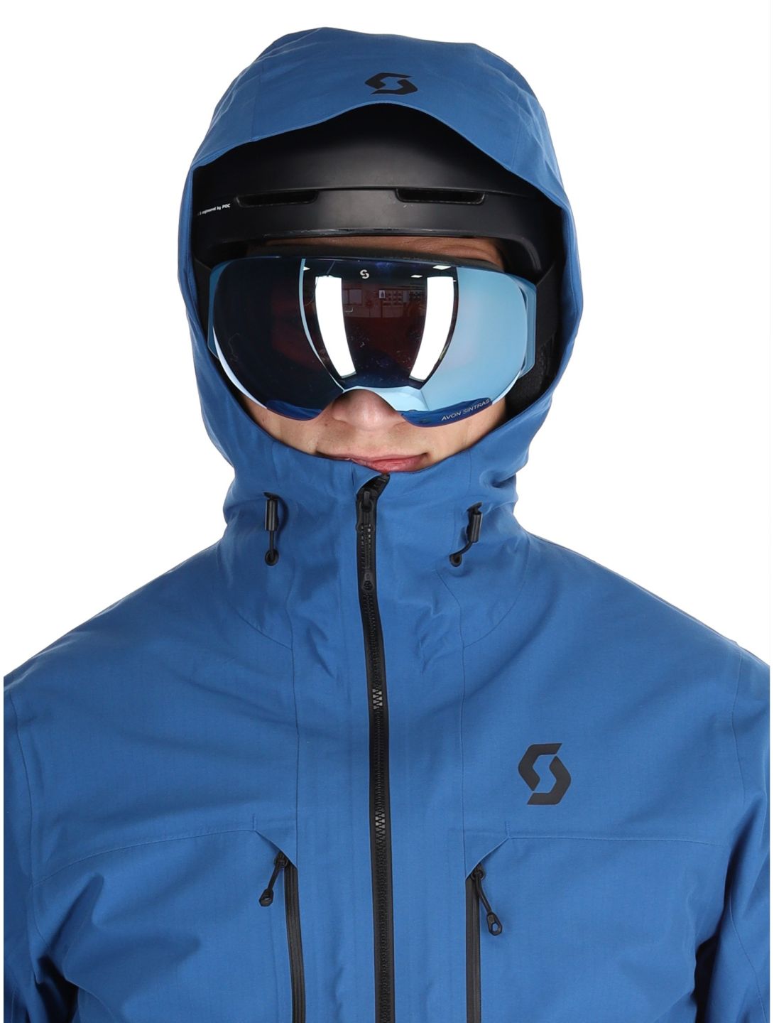 Scott, Jacket M's Vertic Ripstop 3L AB Hardshell jas heren Solid Blue Blauw 