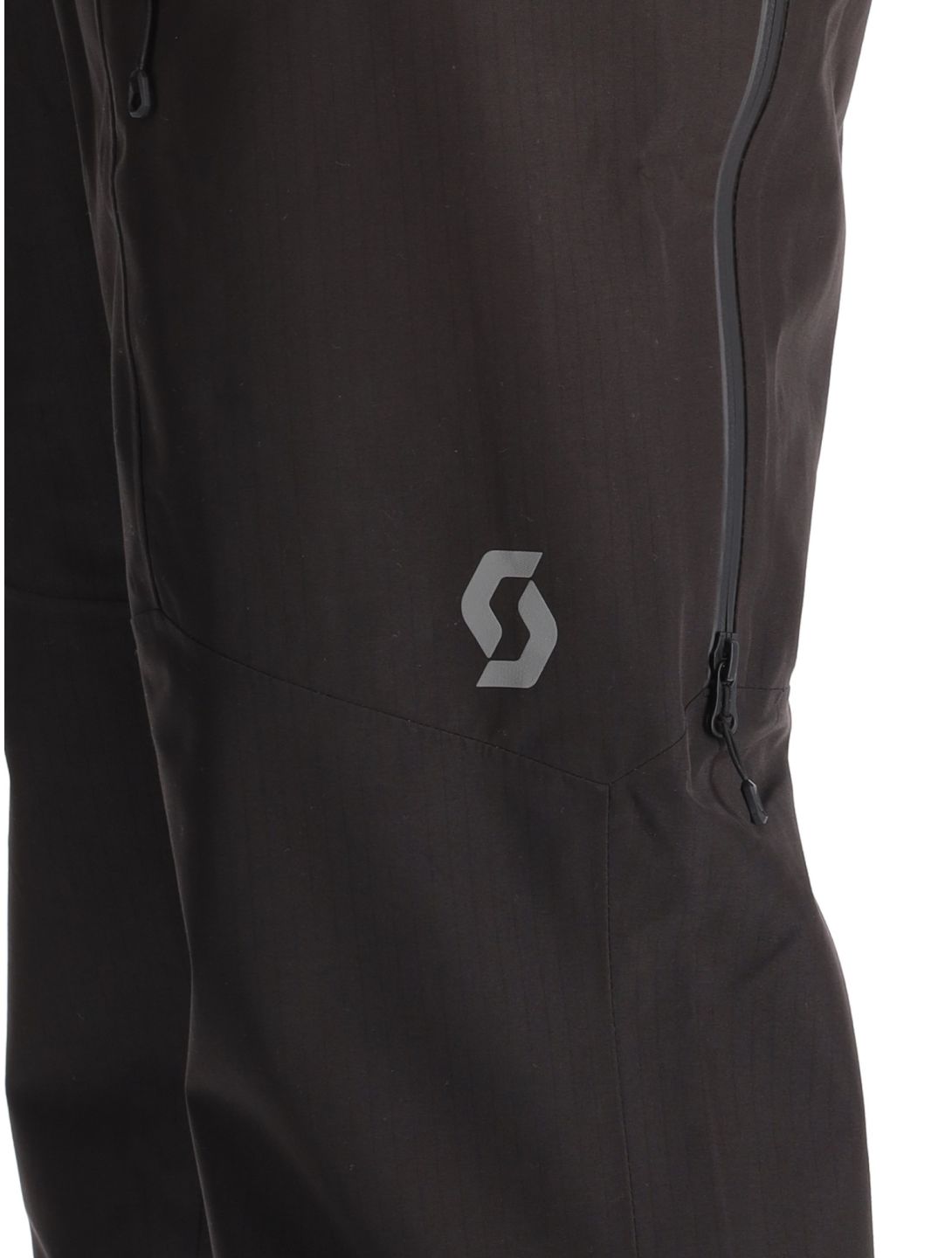 Scott, Pants M's Vertic Ripstop 3L BB Skibroek Hardshell heren Black Zwart 