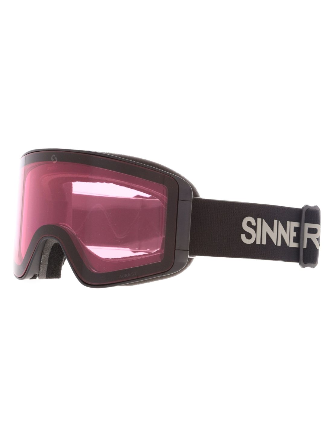 Sinner, Aura PA Goggles extra lens unisex Matt Black Zwart 