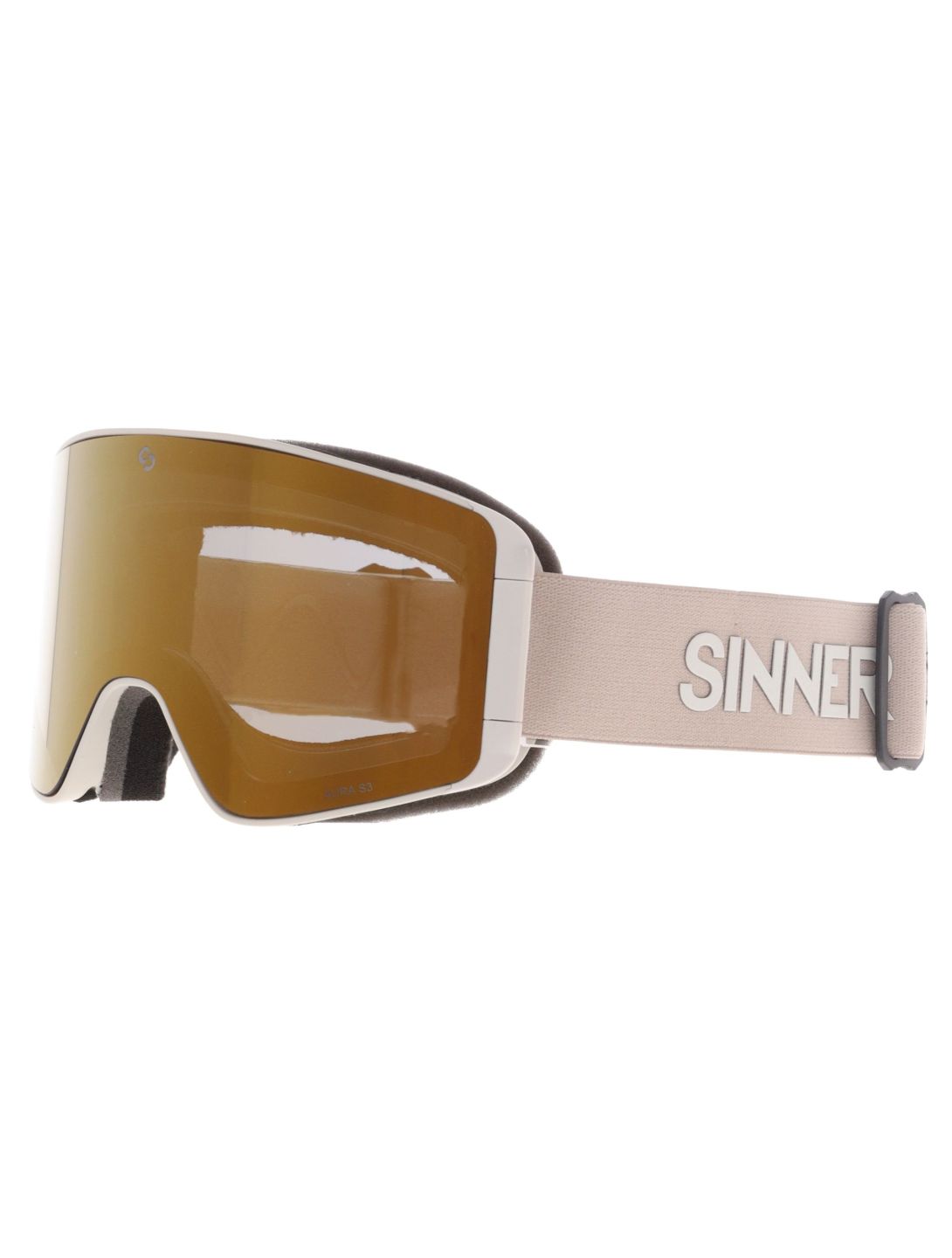 Sinner, Aura PA Goggles extra lens unisex Matt Light Beige Beige 