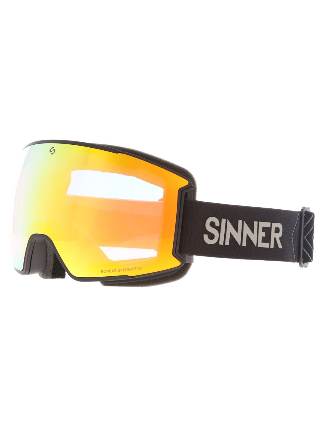 Sinner, Boreas PA Goggles extra lens unisex Matt Black Zwart 