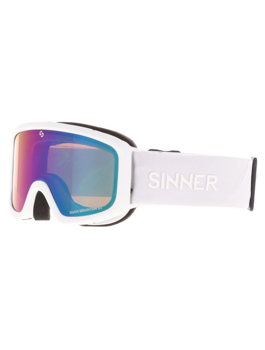 Sinner, Duck Mountain skibril kinderen Matt White wit 