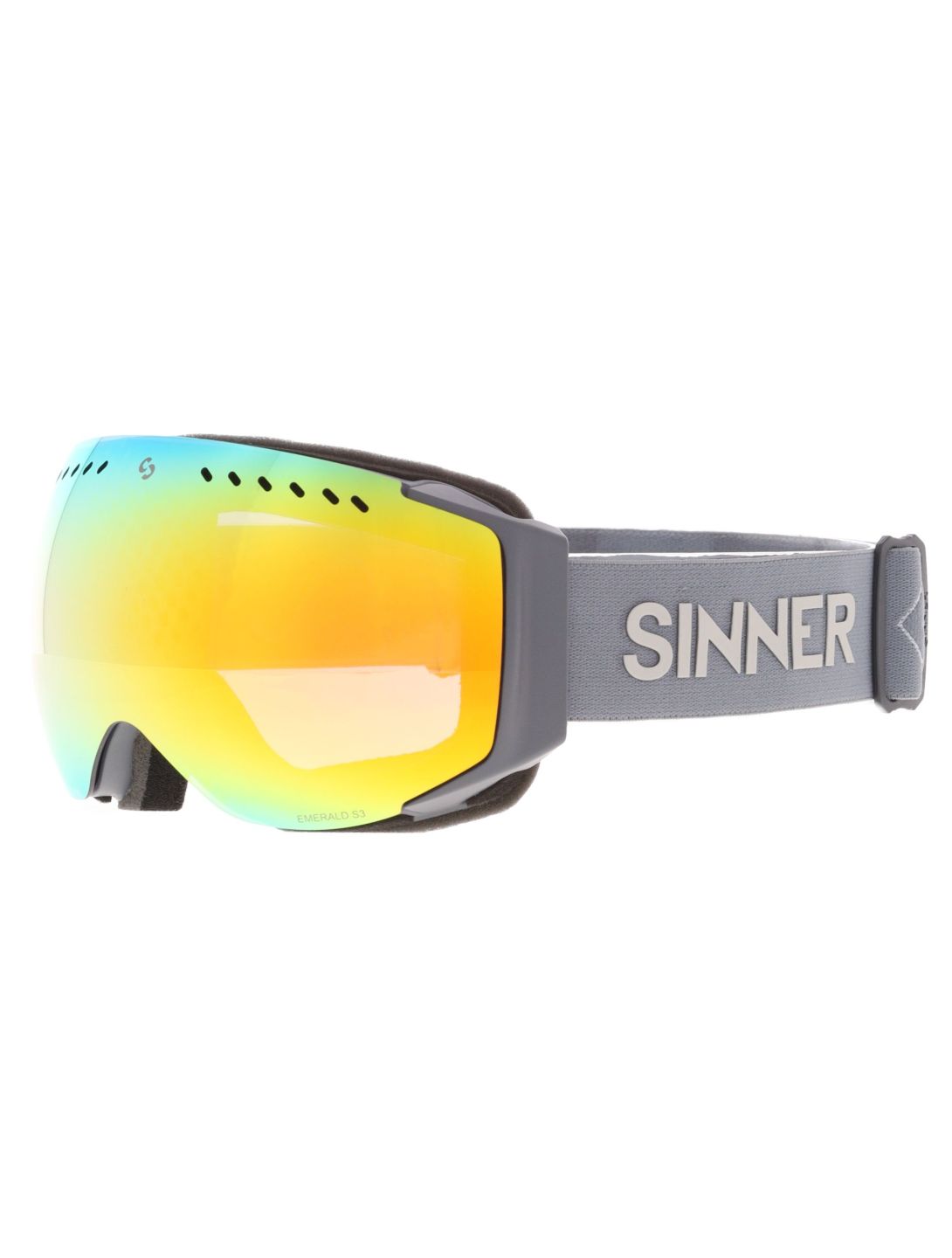 Sinner, Emerald PA Goggles unisex Matt Dark Grey Grijs 