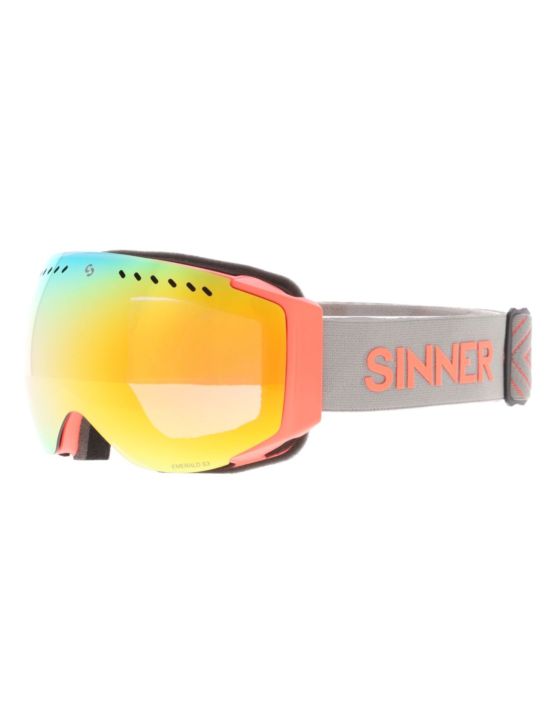 Sinner, Emerald PA Goggles unisex Matt Orange Grijs, Oranje 