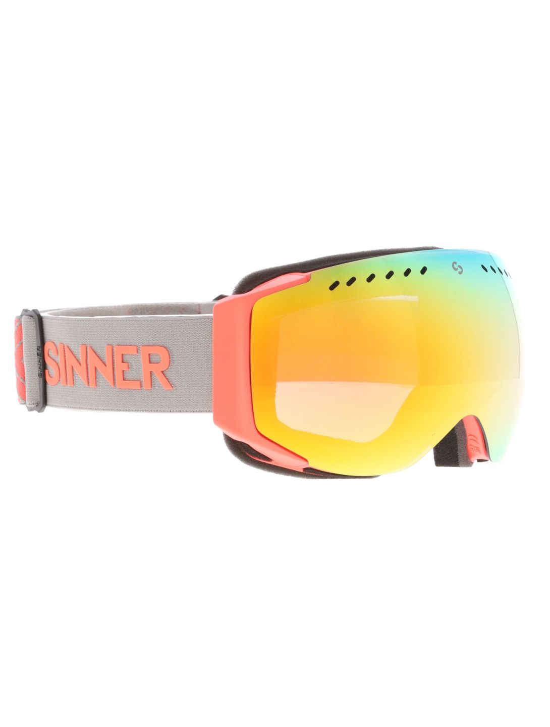 Sinner, Emerald PA Goggles unisex Matt Orange Grijs, Oranje 