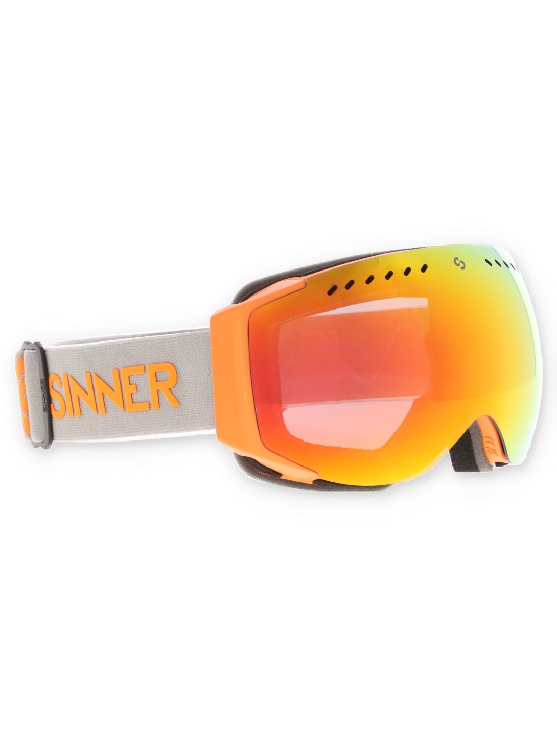 Sinner, Emerald skibril unisex Matt Orange oranje 