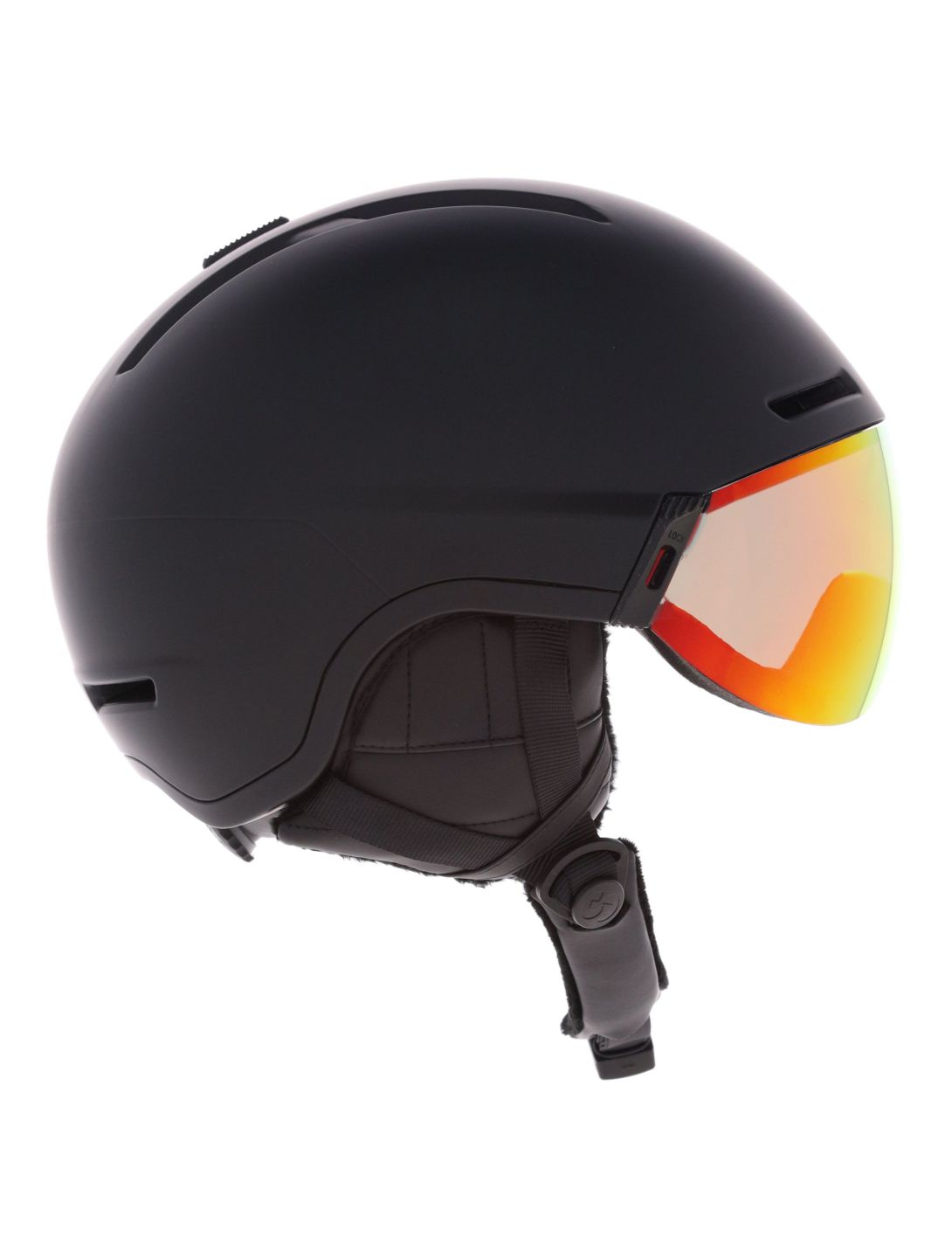 Sinner, Montblanc skihelm met vizier unisex Matt Black zwart 