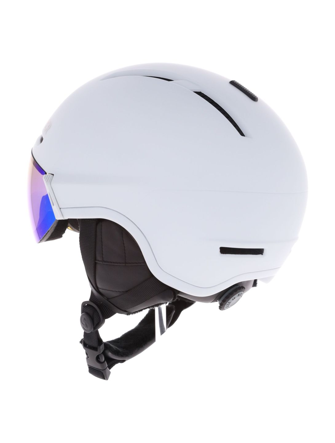 Sinner, Montblanc skihelm met vizier unisex Matt White wit 