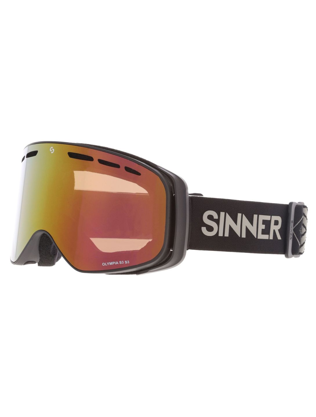 Sinner, Olympia PA Goggles unisex Matt Black Zwart 