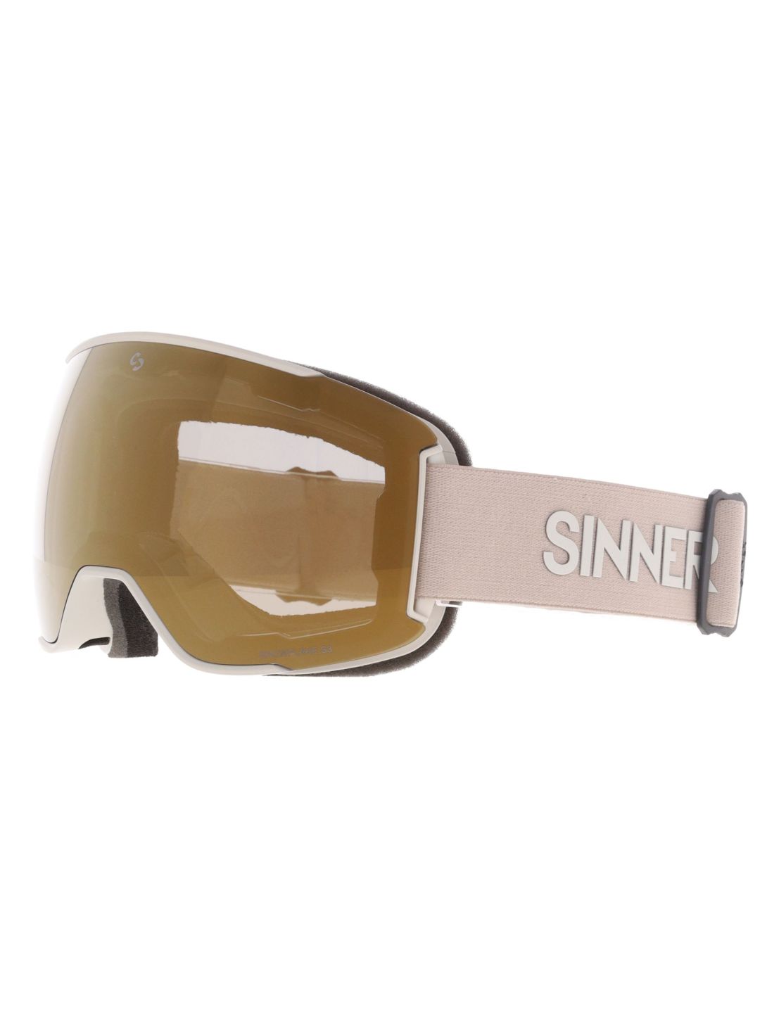 Sinner, Snowflake PA Goggles extra lens unisex Mat Light Grey Grijs 