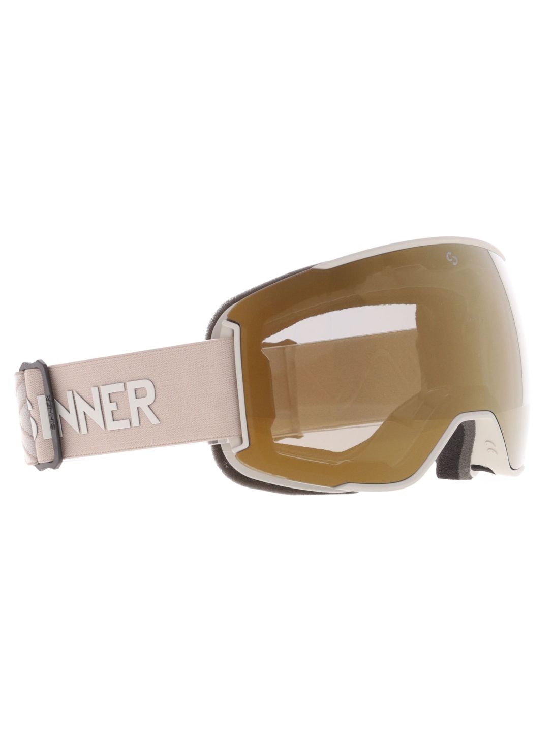 Sinner, Snowflake PA Goggles extra lens unisex Mat Light Grey Grijs 