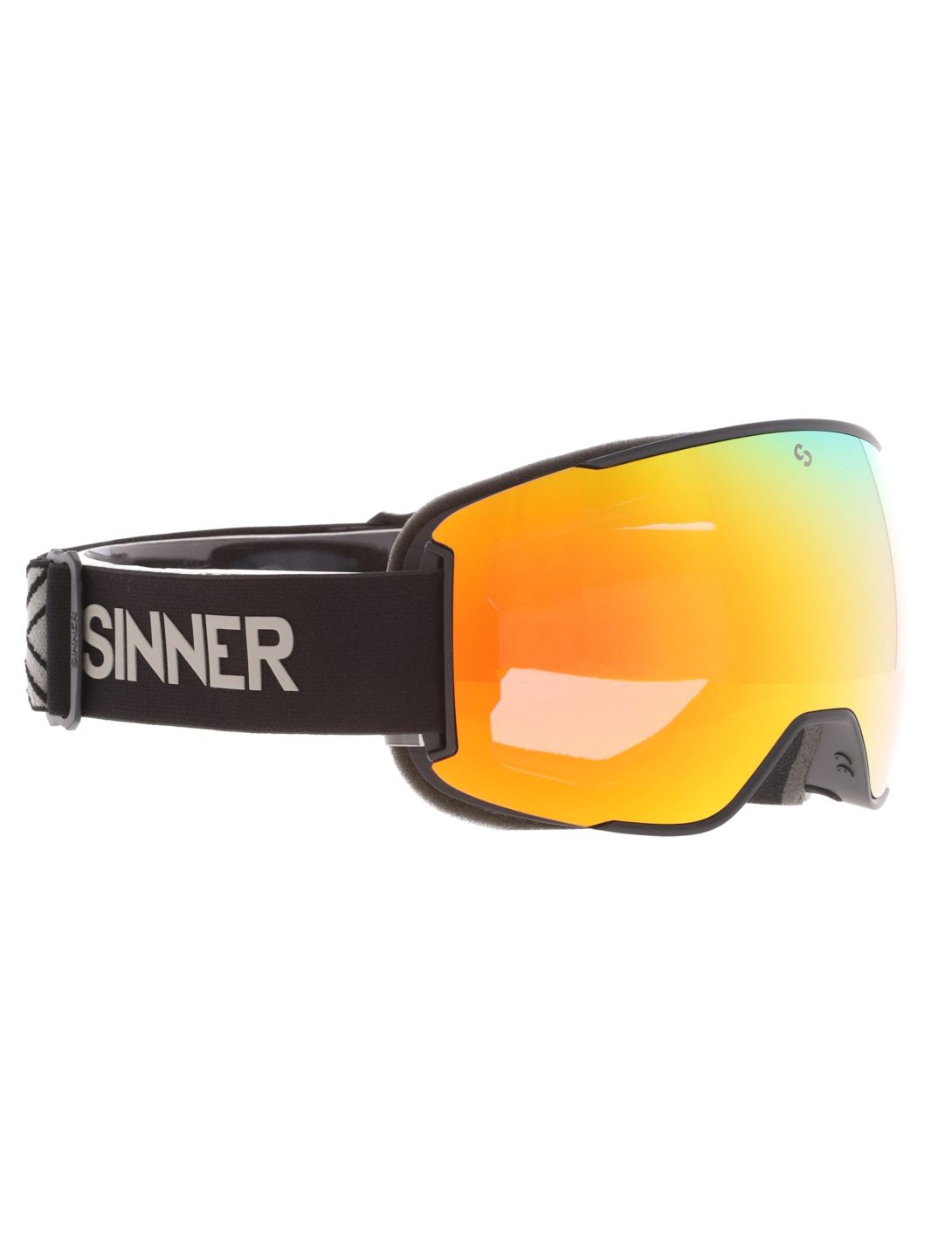 Sinner, Snowflake PA Goggles extra lens unisex Matt Black Zwart 