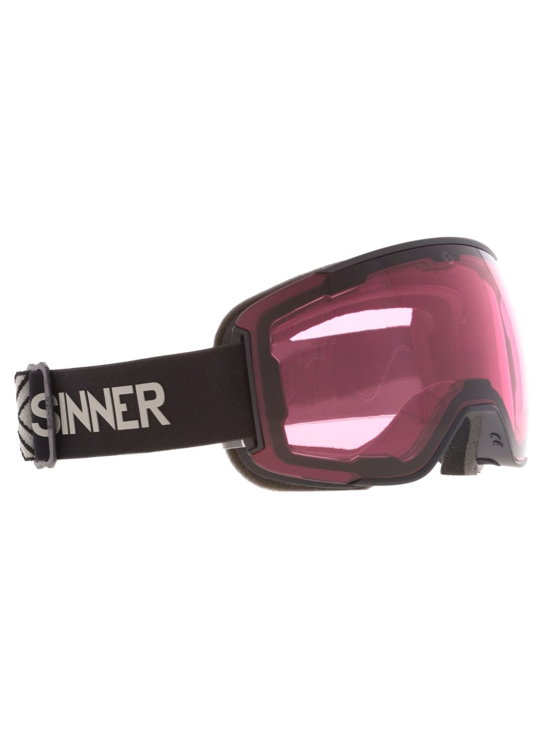 Sinner, Snowflake PA Goggles extra lens unisex Matt Black Zwart 