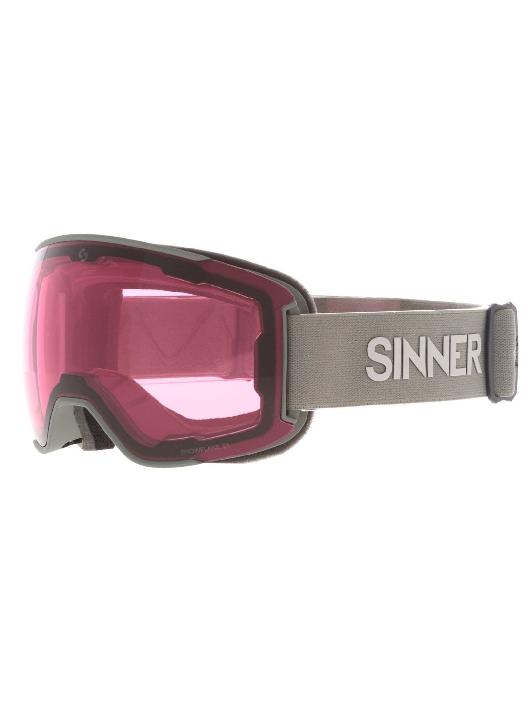 Sinner, Snowflake PA Goggles extra lens unisex Matt Moss Groen 