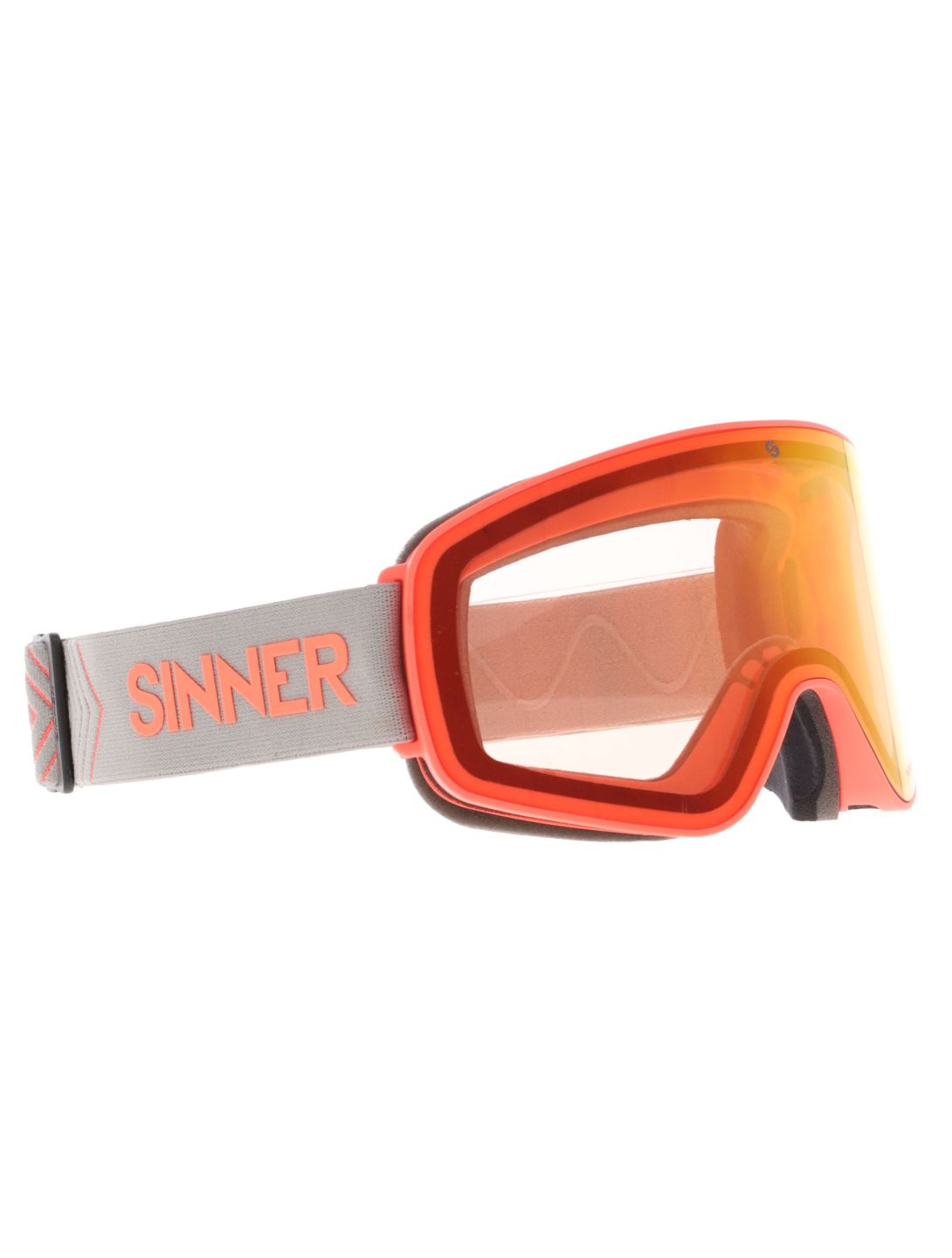 Sinner, Snowghost PA Goggles unisex Matt Orange Grijs, Oranje 