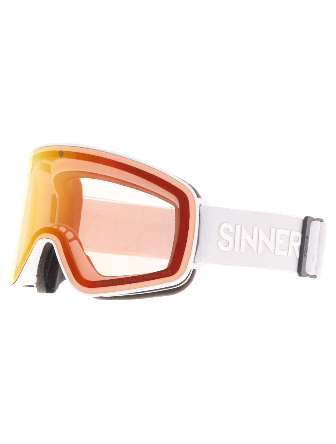 Sinner, Snowghost PA Goggles unisex Matt White Wit 