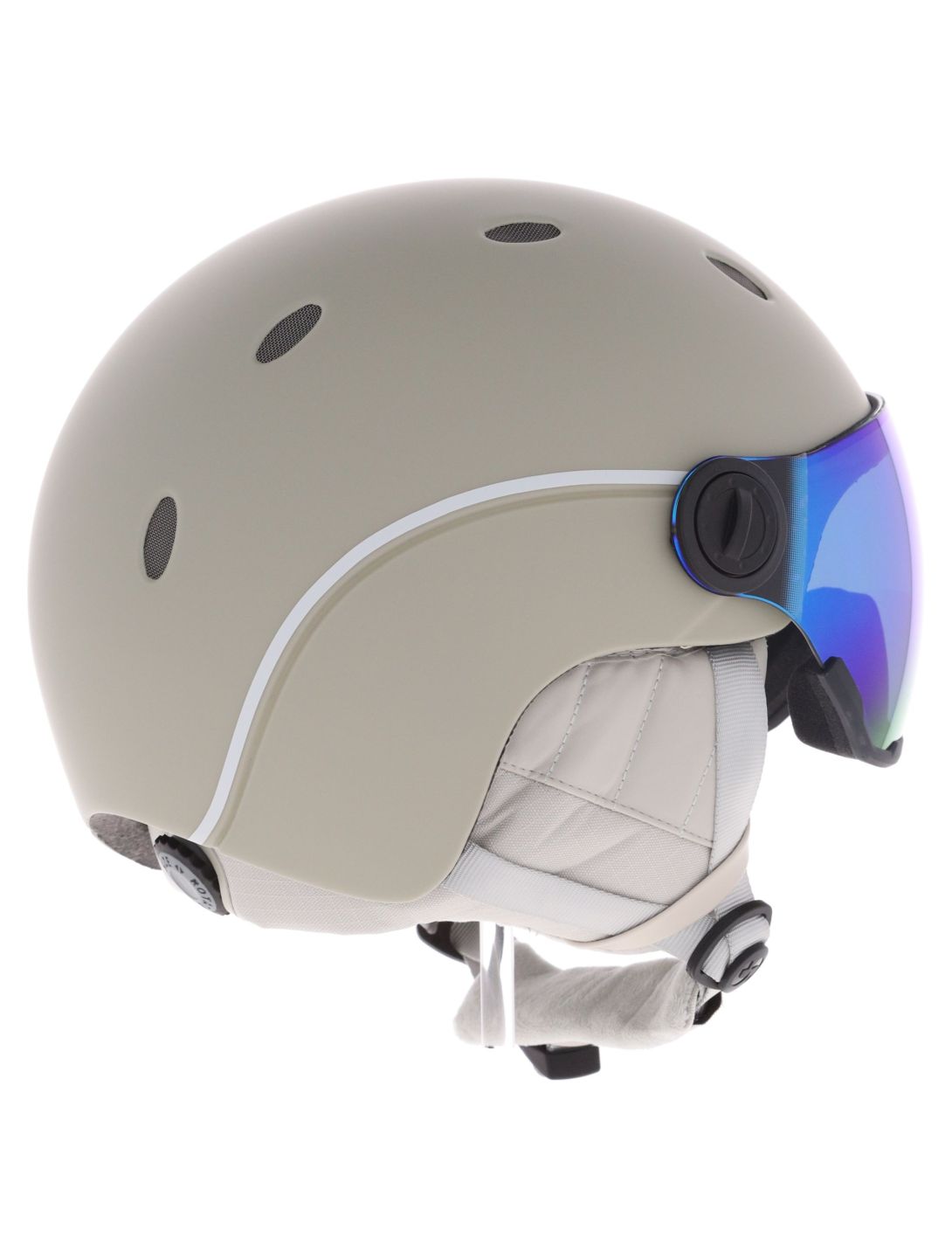 Sinner, Titan Visor skihelm met vizier unisex Matt Light Grey grijs 