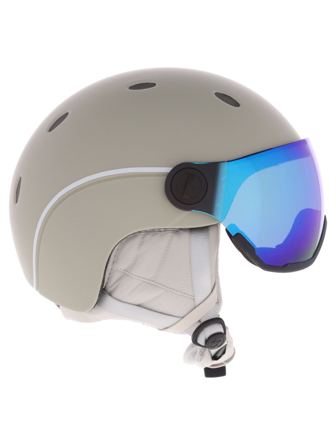 Sinner, Titan Visor skihelm met vizier unisex Matt Light Grey grijs 