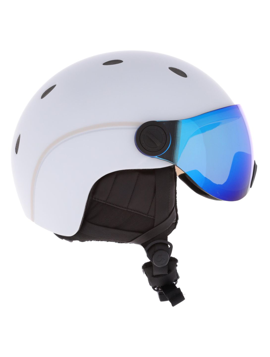 Sinner, Titan Visor skihelm met vizier unisex Matt White wit 