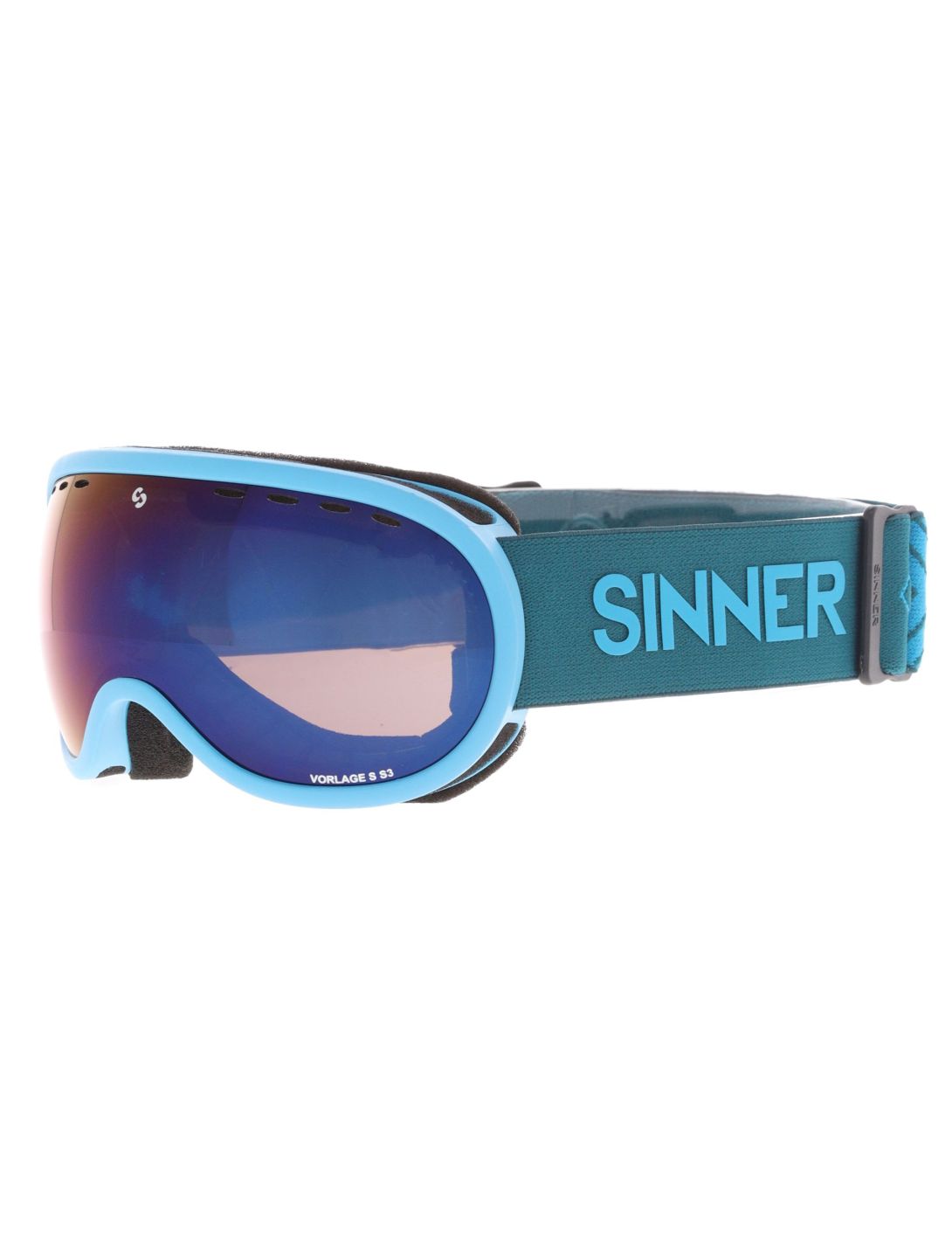 Sinner, Vorlage S PA Goggles unisex Matt Blue Blauw 