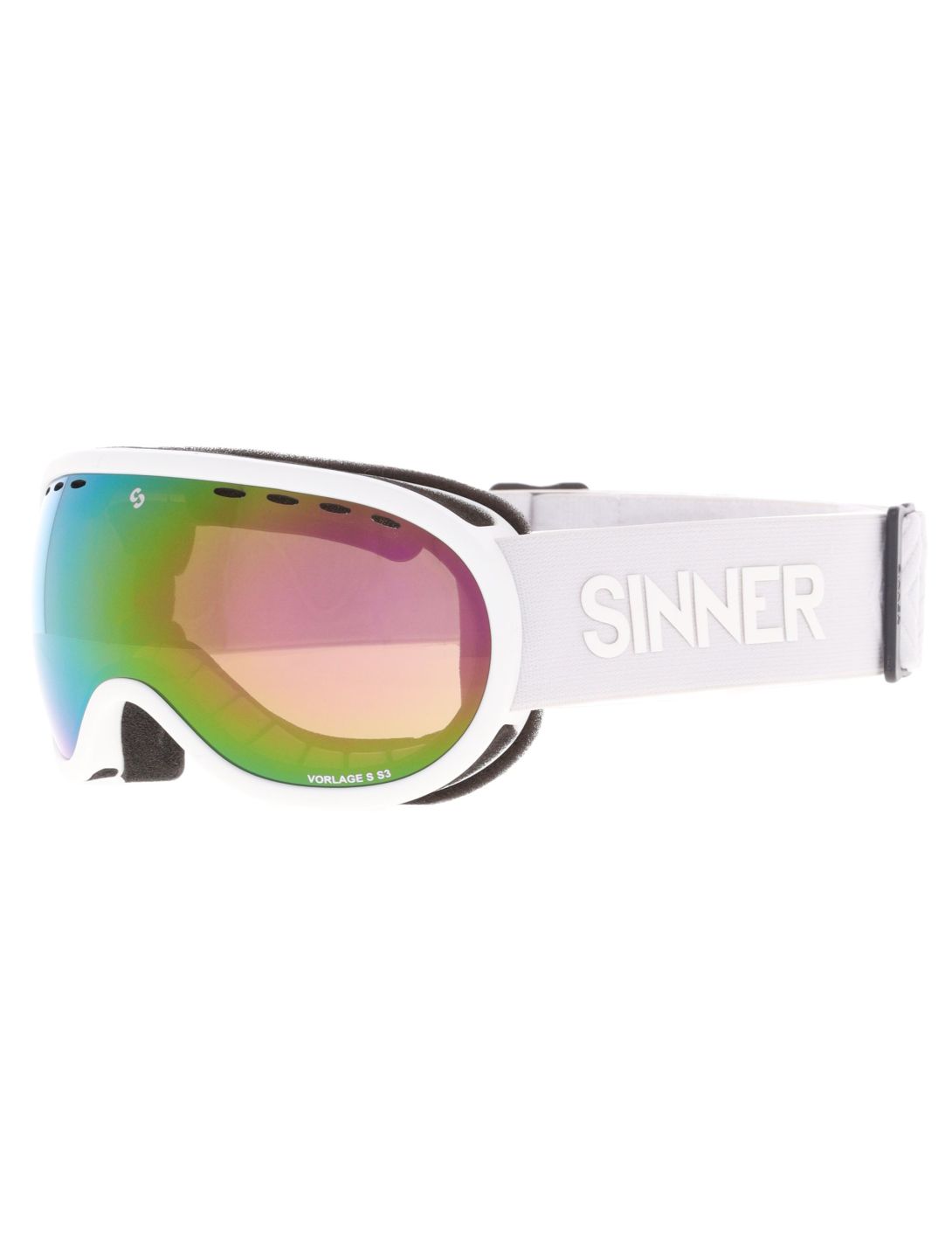 Sinner, Vorlage S PA Goggles unisex Matt White Wit 