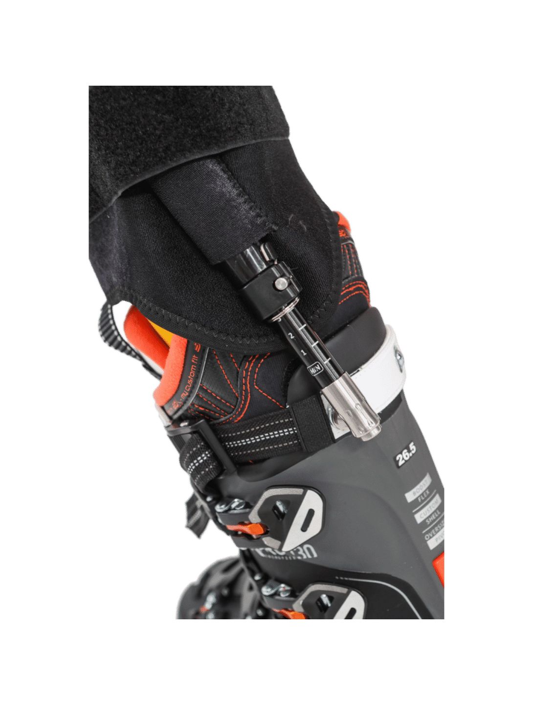 Ski-Mojo, Exoskeleton silver (55-85kg) ski-brace unisex zwart 