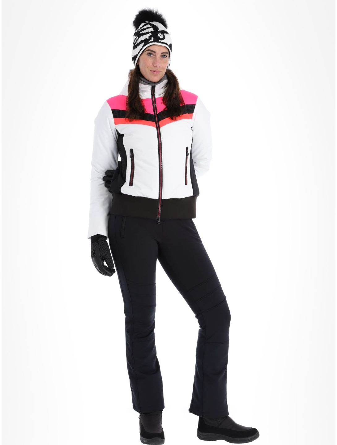 Sportalm Kitzbühel, Anniston m.Kap.o.P. ski-jas dames Optical white wit 